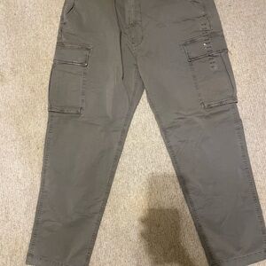 American eagle lived in flex Utility Cargo Pants for Men in Olive 34 x 30